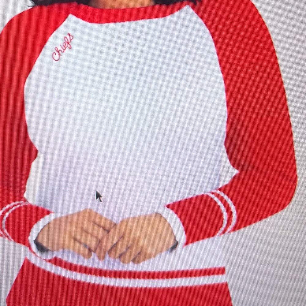Kansas City Chiefs Red and White Sweater - Picture 3 of 3